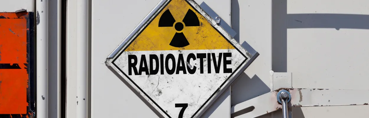 Tabliczka z oznaczeniem Radioactive